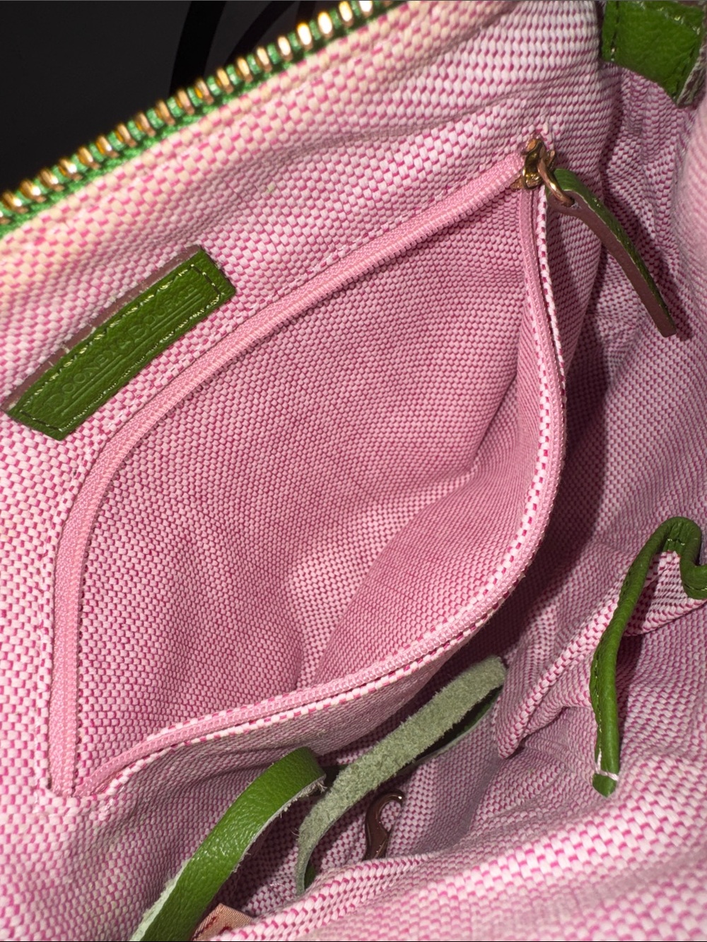 Dooney & Bourke Green Leather Shoulder Bag - Picture 11 of 17